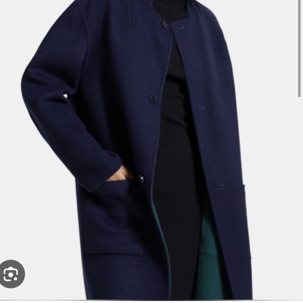 Theory Green and Blue Reversible Coat